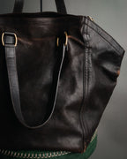“Yves Saint Laurent” 2000’s downtown leather tote bag