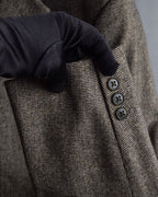 "BROOKS BROTHERS" Melange tweed three-piece suit