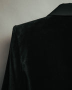 –SPECIAL– “Yves Saint Laurent” 90’s-00’s Velvet tuxedo tailored jacket