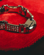 "Ferragamo" Sparkling crystal link bracelet