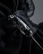 "CHANEL" 16AW Tulle lace design ribbon brooch