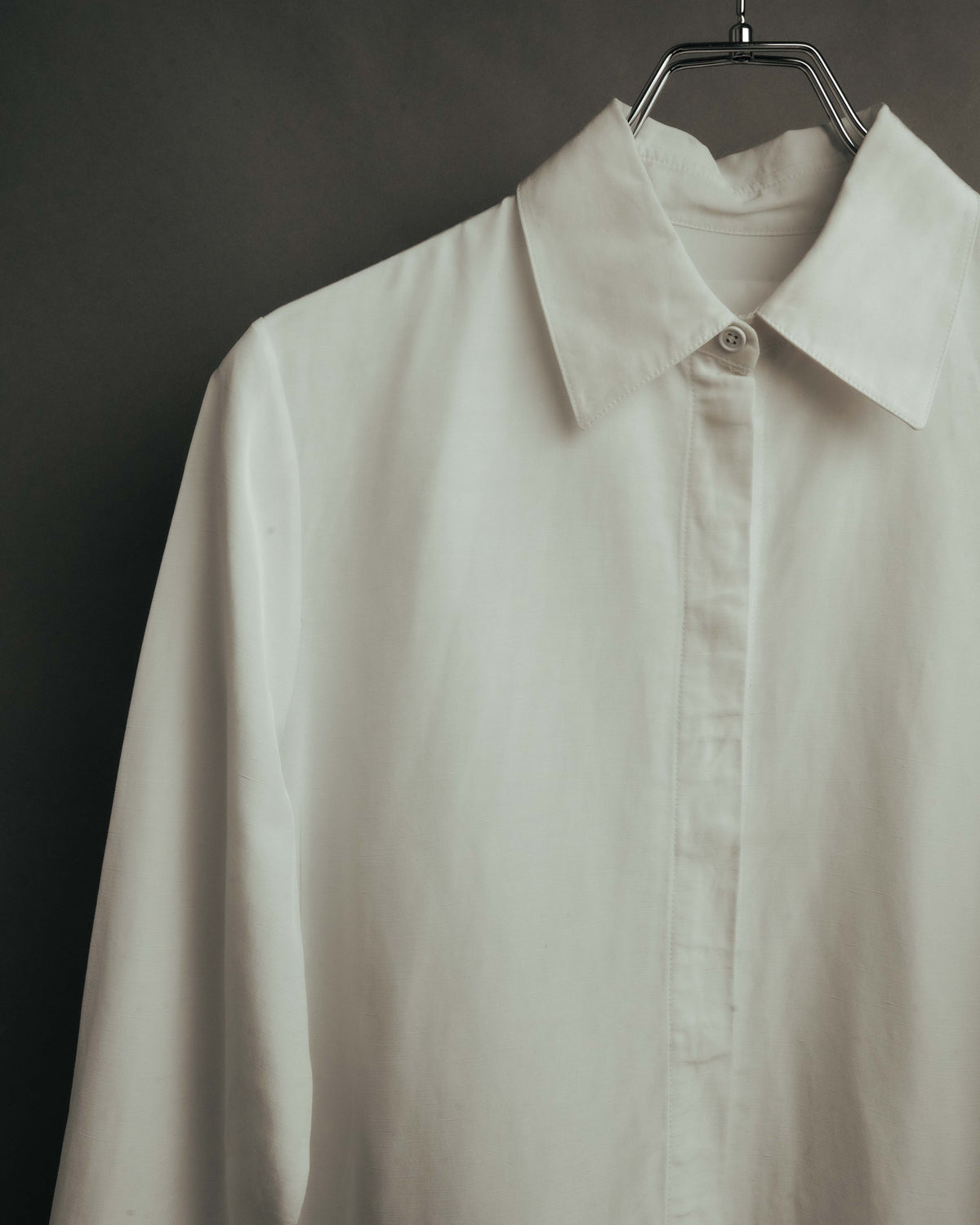 “JIL SANDER” Late 10’s-early 20’s Half-buttoned long shirt dress