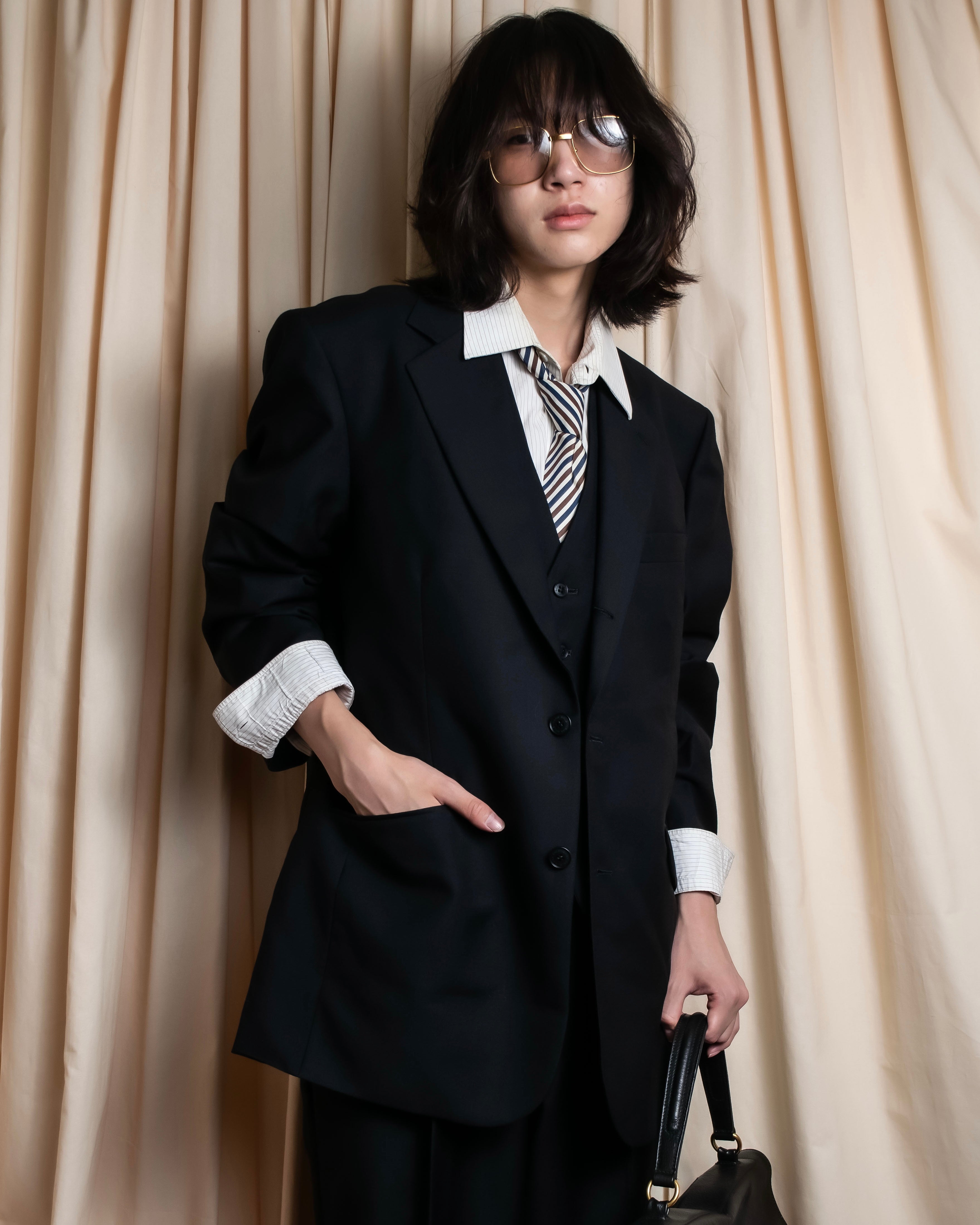 "BALENCIAGA" Taylor & Lodge tailoring wool three-piece set