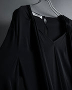 "VALENTINO" 2020-21 Gathered design bow tie skipper silk pullover