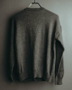 "Yves Saint Laurent" 80's-90's Relaxed wool v neck cardigan