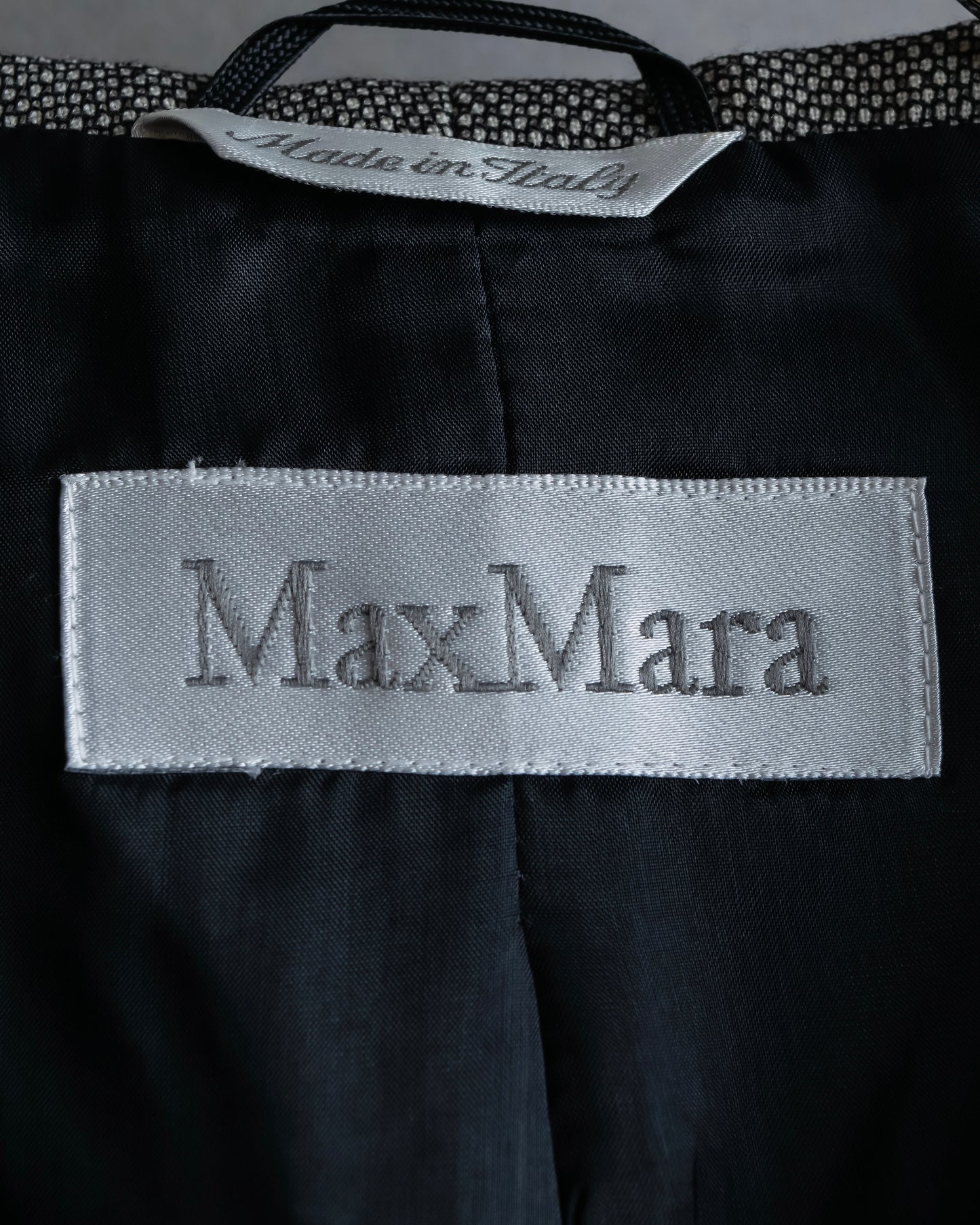 "Max Mara" 2way shape jacket & box pleated mid length skirt set up