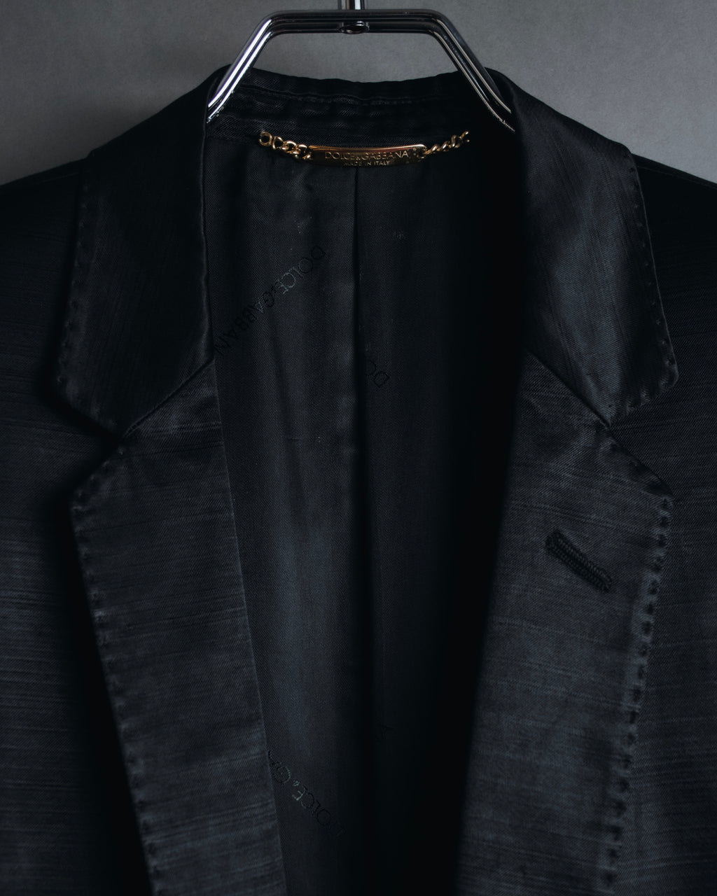 Blazer entallado brillante de los años 00 de DOLCE & GABBANA