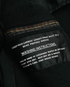 -SPECIAL- "Maison Martin Margiela" 00's Check shawl collar smoking jacket with satin contrast