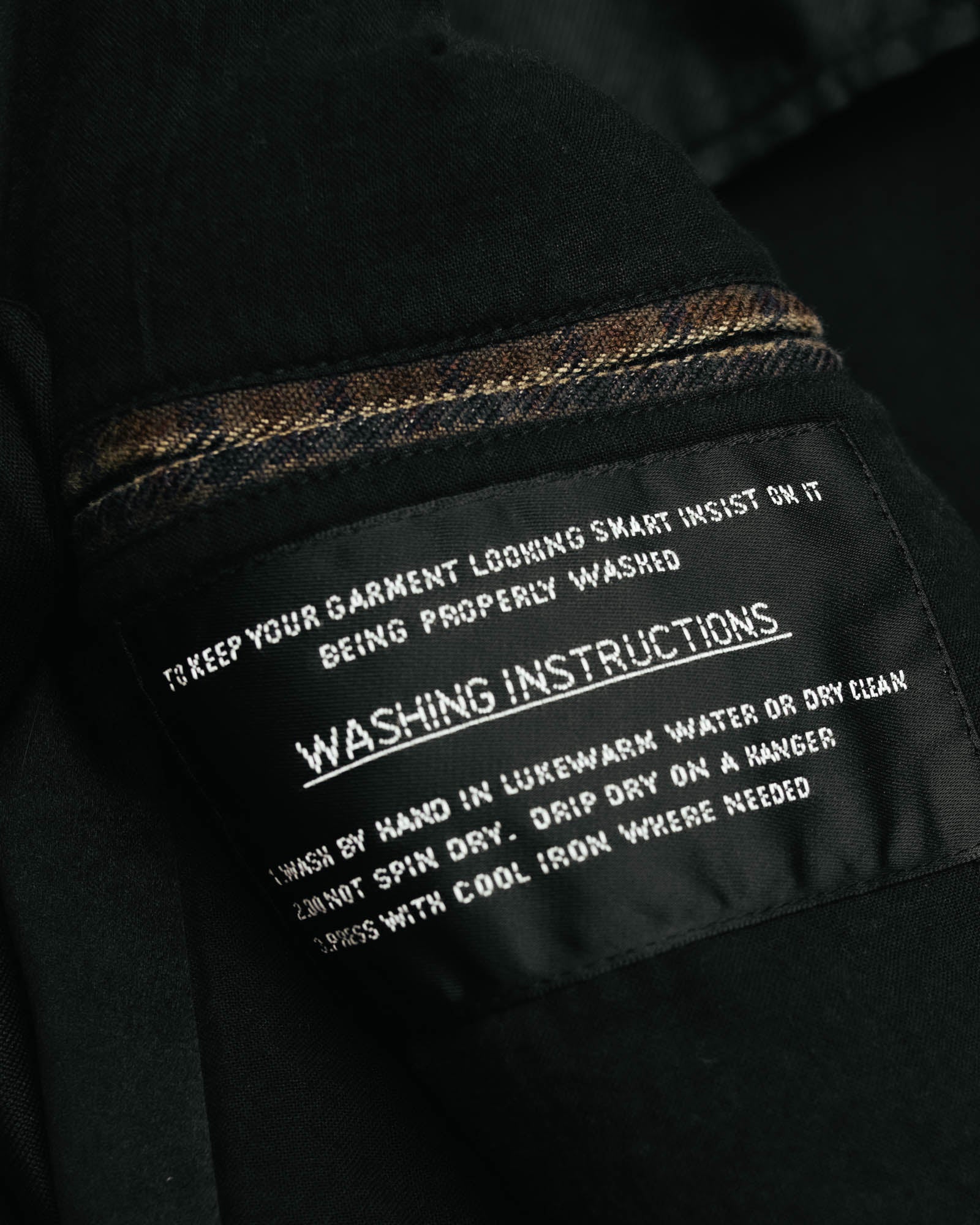 -SPECIAL- "Maison Martin Margiela" 00's Check shawl collar smoking jacket with satin contrast