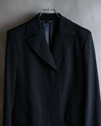 "GUCCI" 90's Beautiful draping fly-front tailored jacket