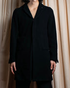 "COMME des GARCONS" Hook design wool blend chesterfield coat