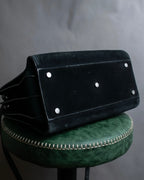 "Saint Laurent" Sac du Jour leather combination 2way bag