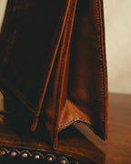 -SPECIAL- “LOEWE” 80’s-90’s embossed anagram suede shoulder bag