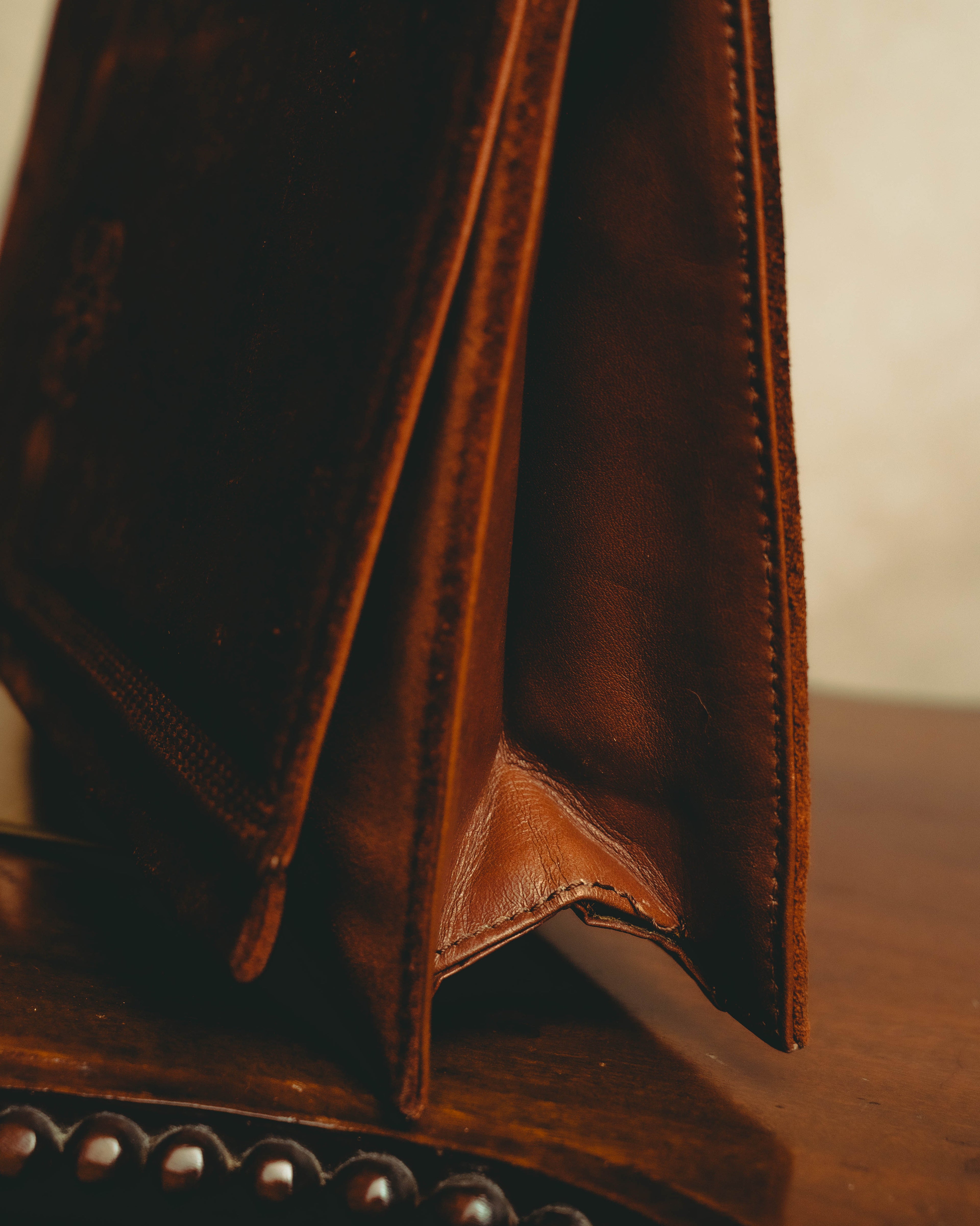 -SPECIAL- “LOEWE” 80’s-90’s embossed anagram suede shoulder bag