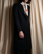 "HUGO BOSS" Satin switch lapel shaped tailored coat