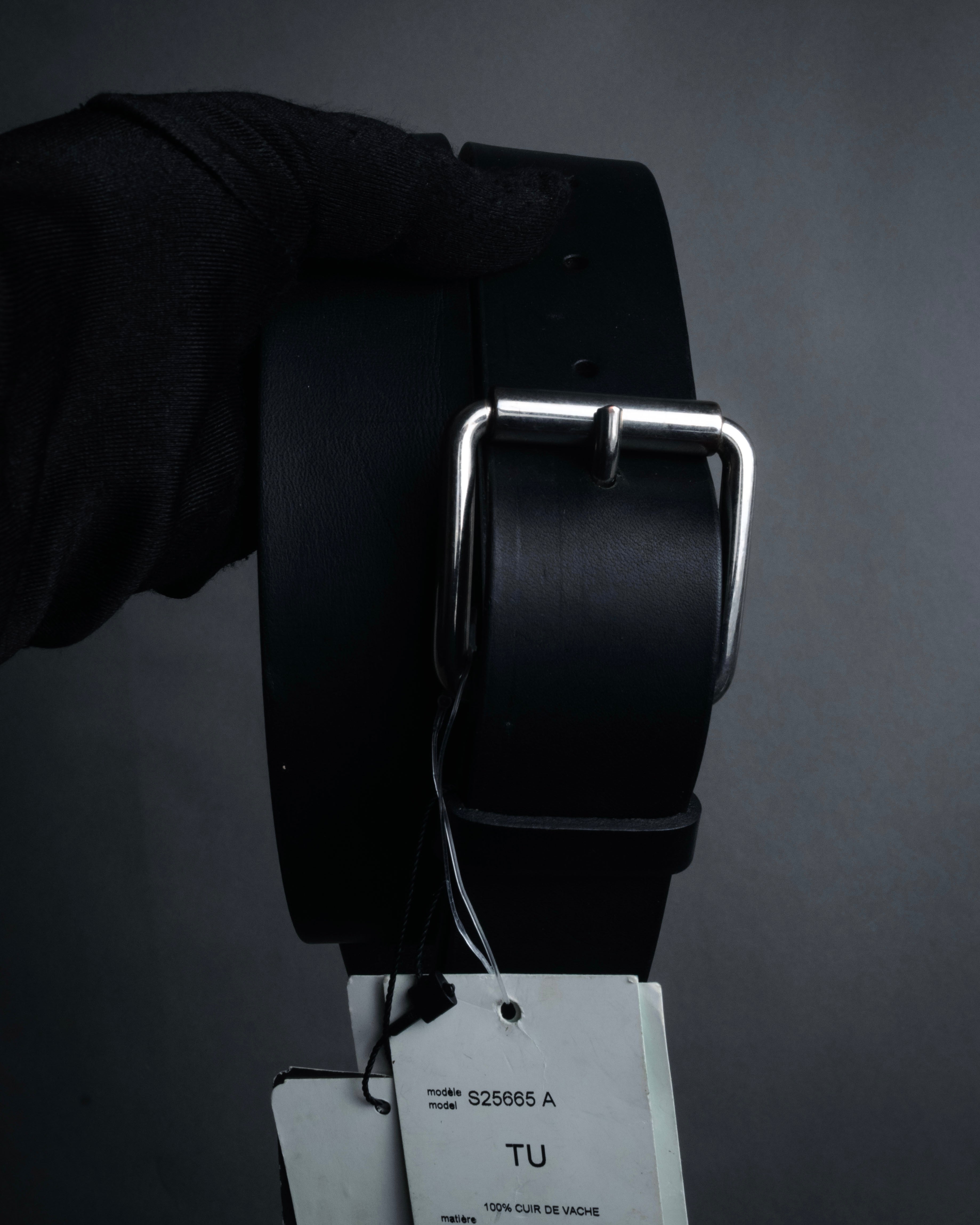 “COMME des GARCONS SHIRT” 00’s Minimal leather roller belt