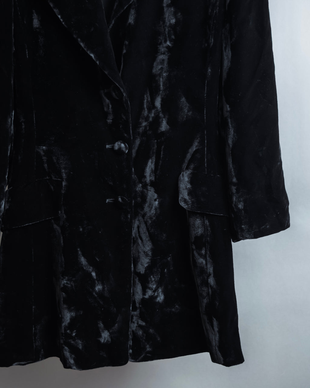 "ERREUNO" Relaxed tailored velour jacket