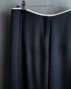 “CHANEL” Designed hem silk flare pants