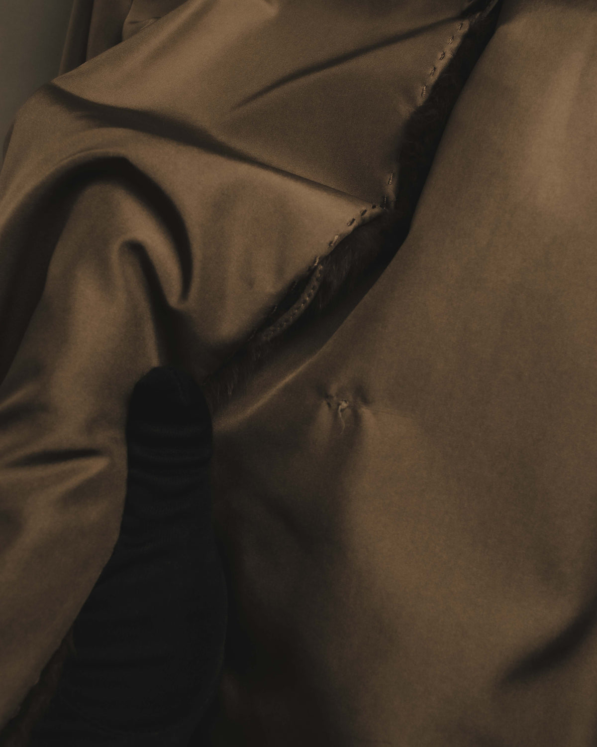 "ROBERTO VALENTINO" Reversible brown fur coat
