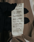 -SPECIAL- “HERMÈS” 90’s-00’s Trompe l’oeil cotton knit cardigan