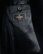 "FENDI" 00’s virgin wool chesterfield coat