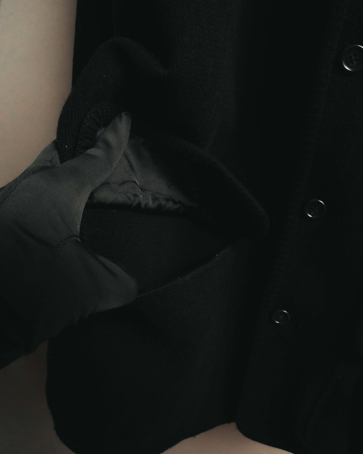 “Christian Dior MONSIEUR” 80’s-90’s Ribbed collar oversized wool field jacket