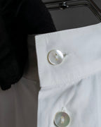 "JEAN PAUL GAULTIER" Cotton poplin stand-collar white shirt