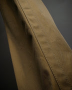 "Acne Studios" Belted design cotton twill high-waisted pants