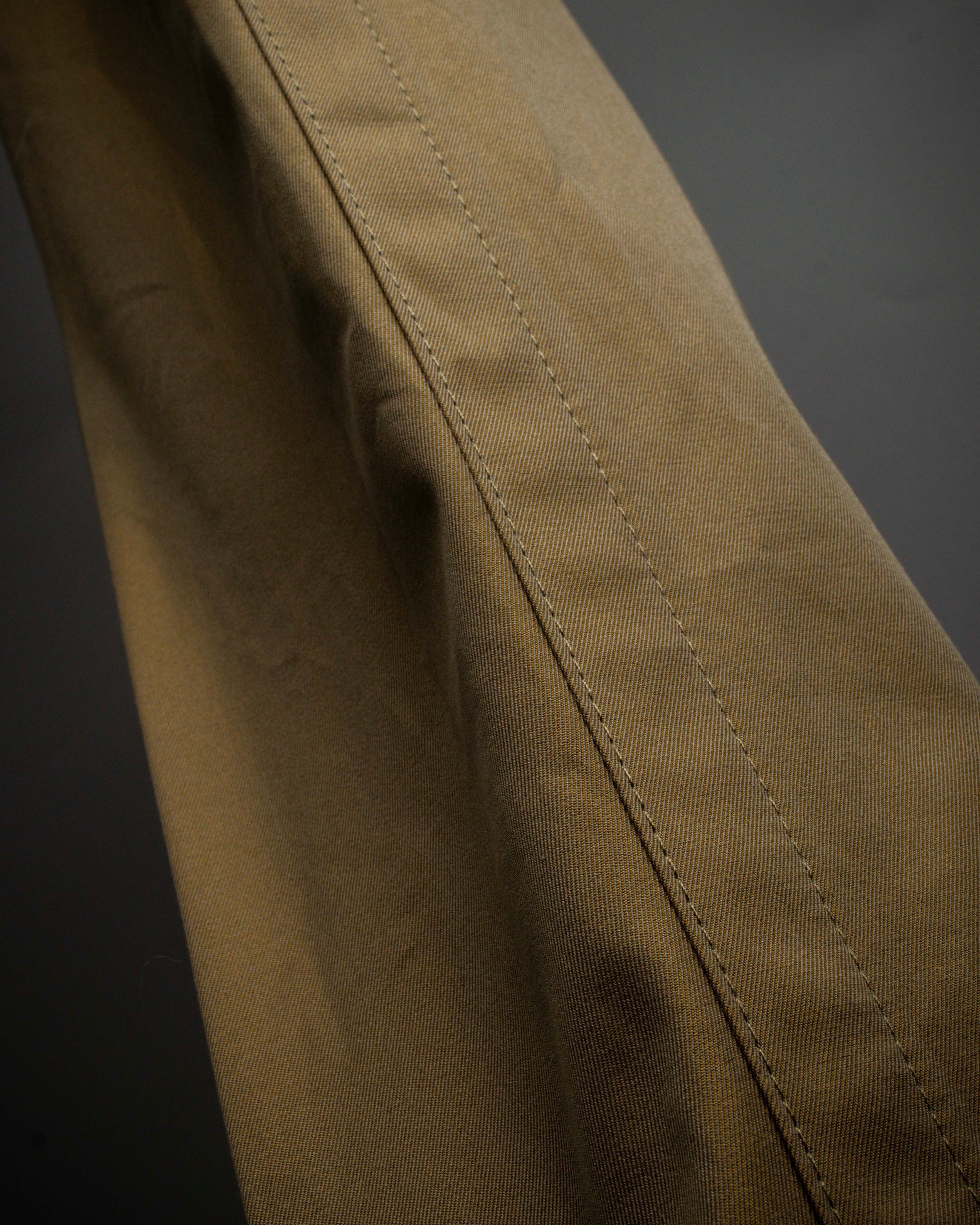 "Acne Studios" Belted design cotton twill high-waisted pants