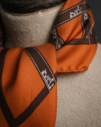 “HERMÈS” 2000-2010 Bolduc silk twill scarf
