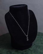 "GUCCI" Heart motif silver necklace