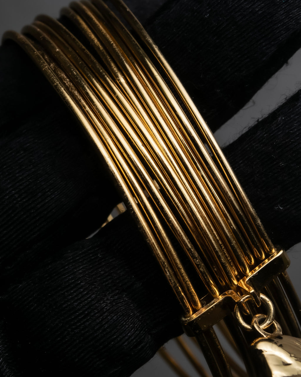 "Dolce & Gabbana" Ultra-thin wire layered gold metal bangle