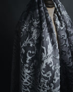 "Christian Dior" 80’s-90’s Burnout velvet arabesque logo stole