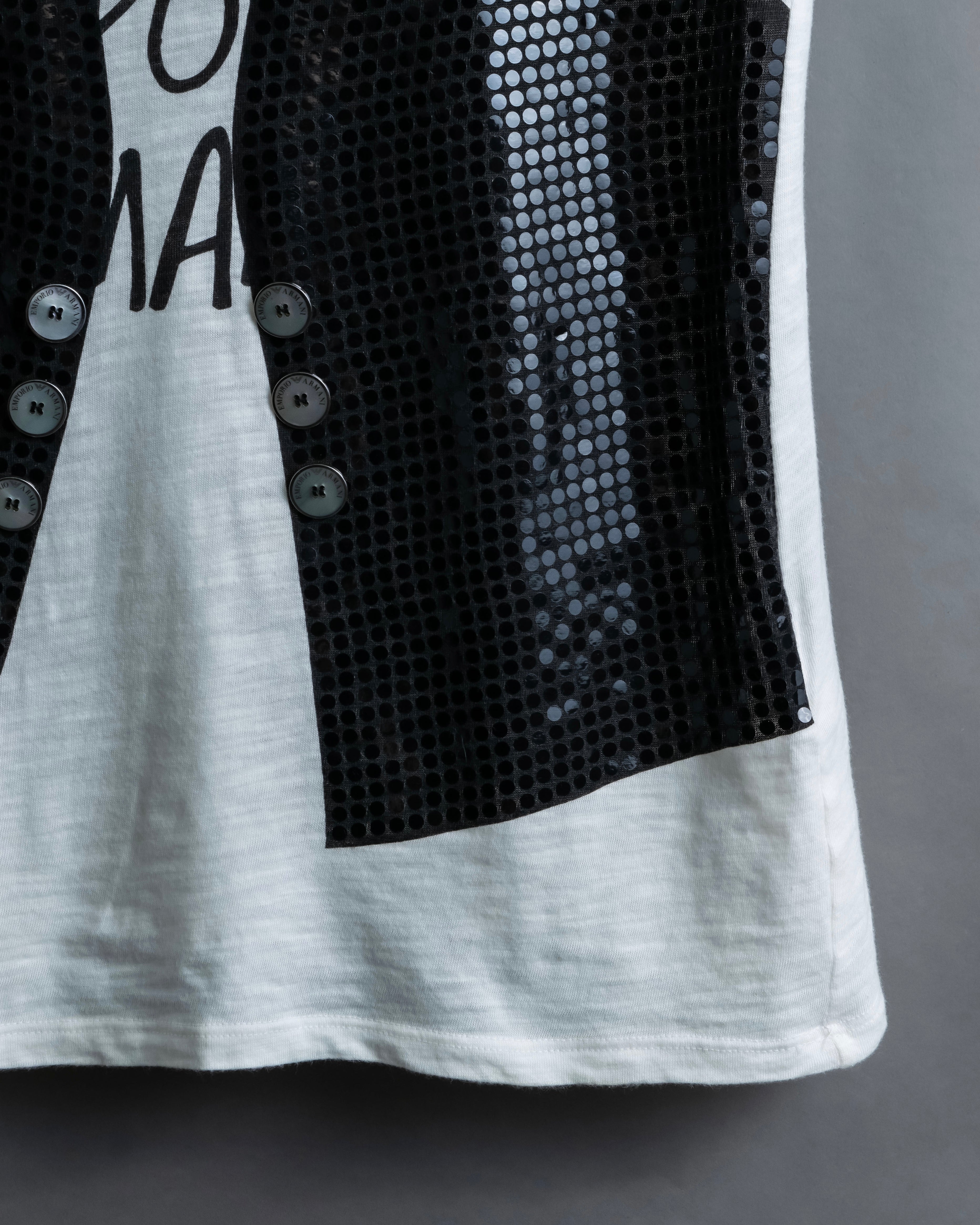 "Emporio Armani" Trompe l'oeil design T-shirt