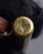 "CELINE" Bundled wrap leather layered belt