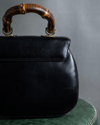 -MOOD Christmas Collection-
"CELINE" 70's Curved organic silhouette bamboo leather hand bag