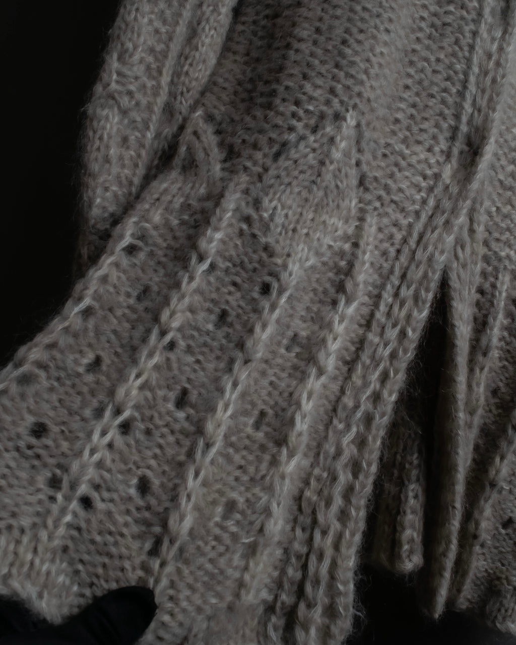 "ERMANNO SCERVINO" Three-dimensional knit long cardigan