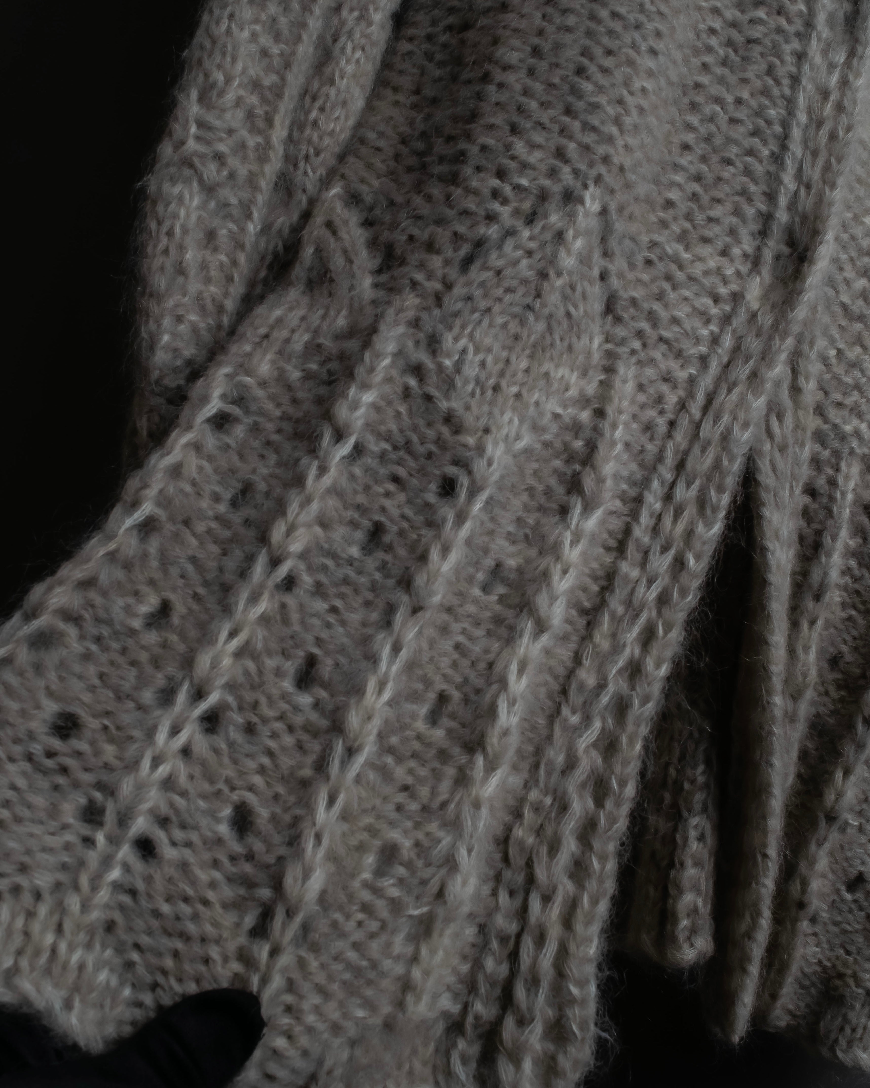 "ERMANNO SCERVINO" Three-dimensional knit long cardigan