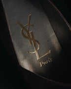 "YVES SAINT LAURENT" Elegant ribbon leather pumps