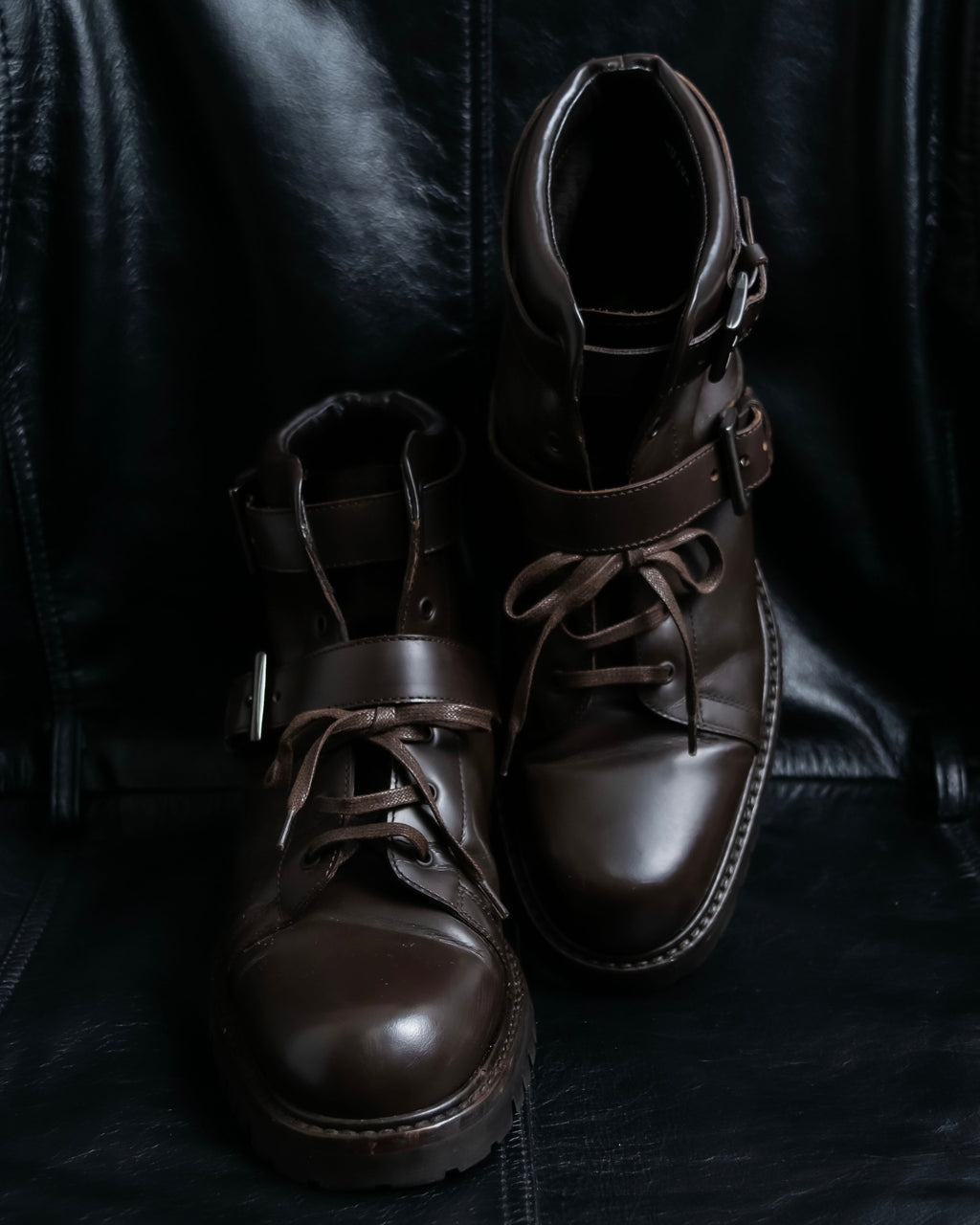 "PRADA" Belt design high cut boots