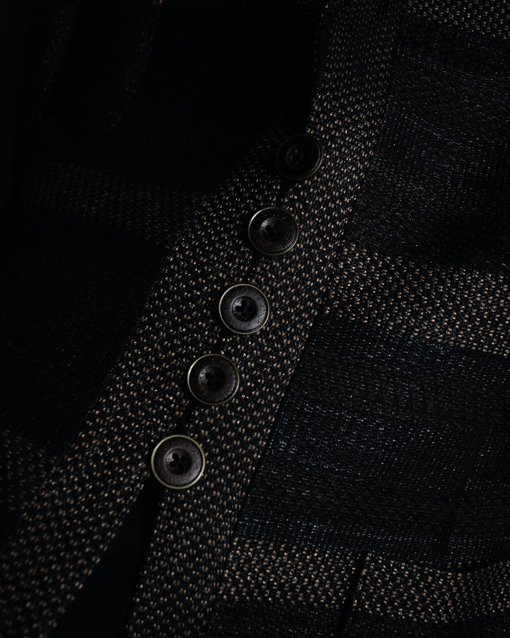 “TAE ASHIDA” 2008-2015 Structured border tweed jacket