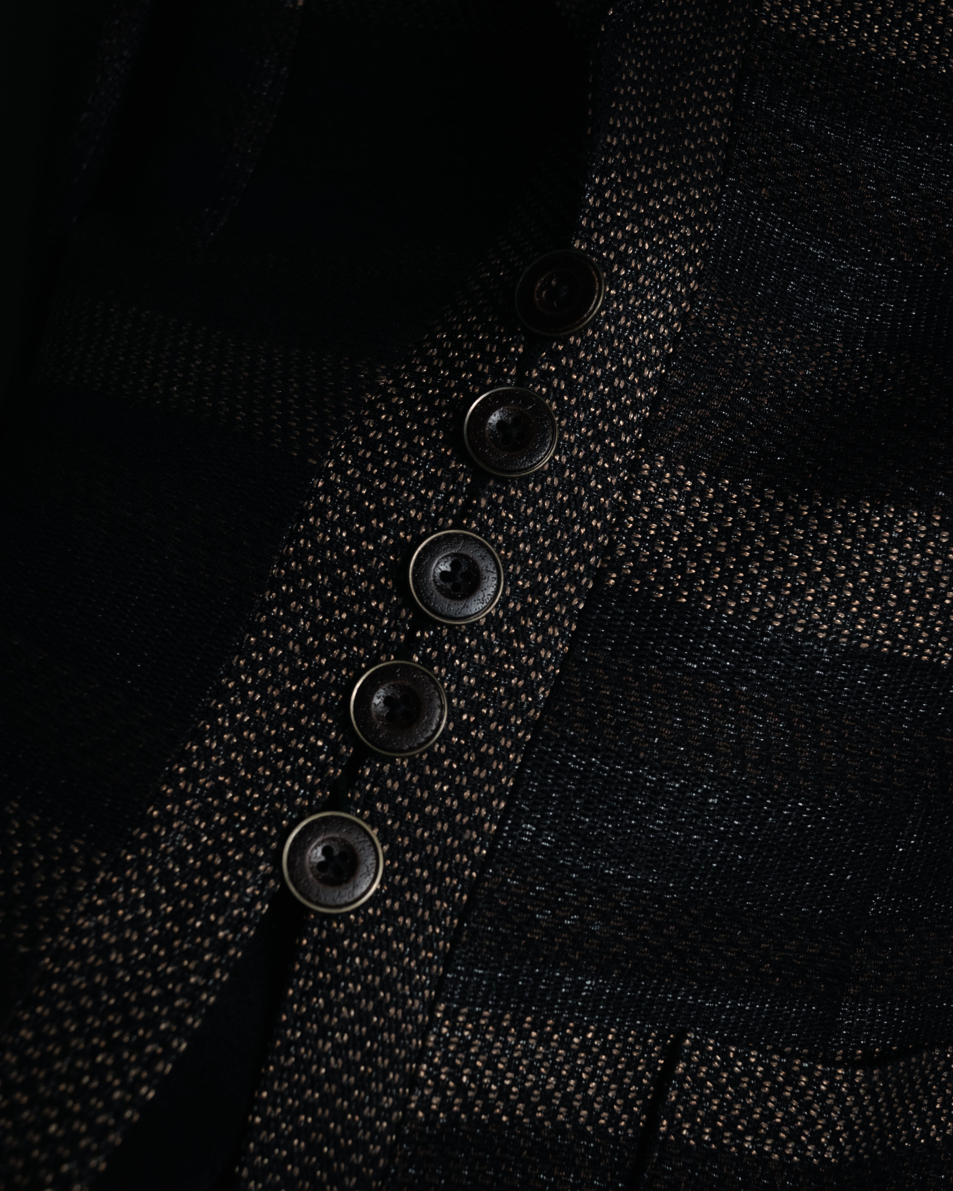 “TAE ASHIDA” 2008-2015 Structured border tweed jacket