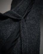 “DRIES VAN NOTEN” 90’s–Early 00’s Cashmere and silk layered belted cardigan