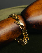 "Christian Dior" 80's-90's Gold-tone chain bracelet