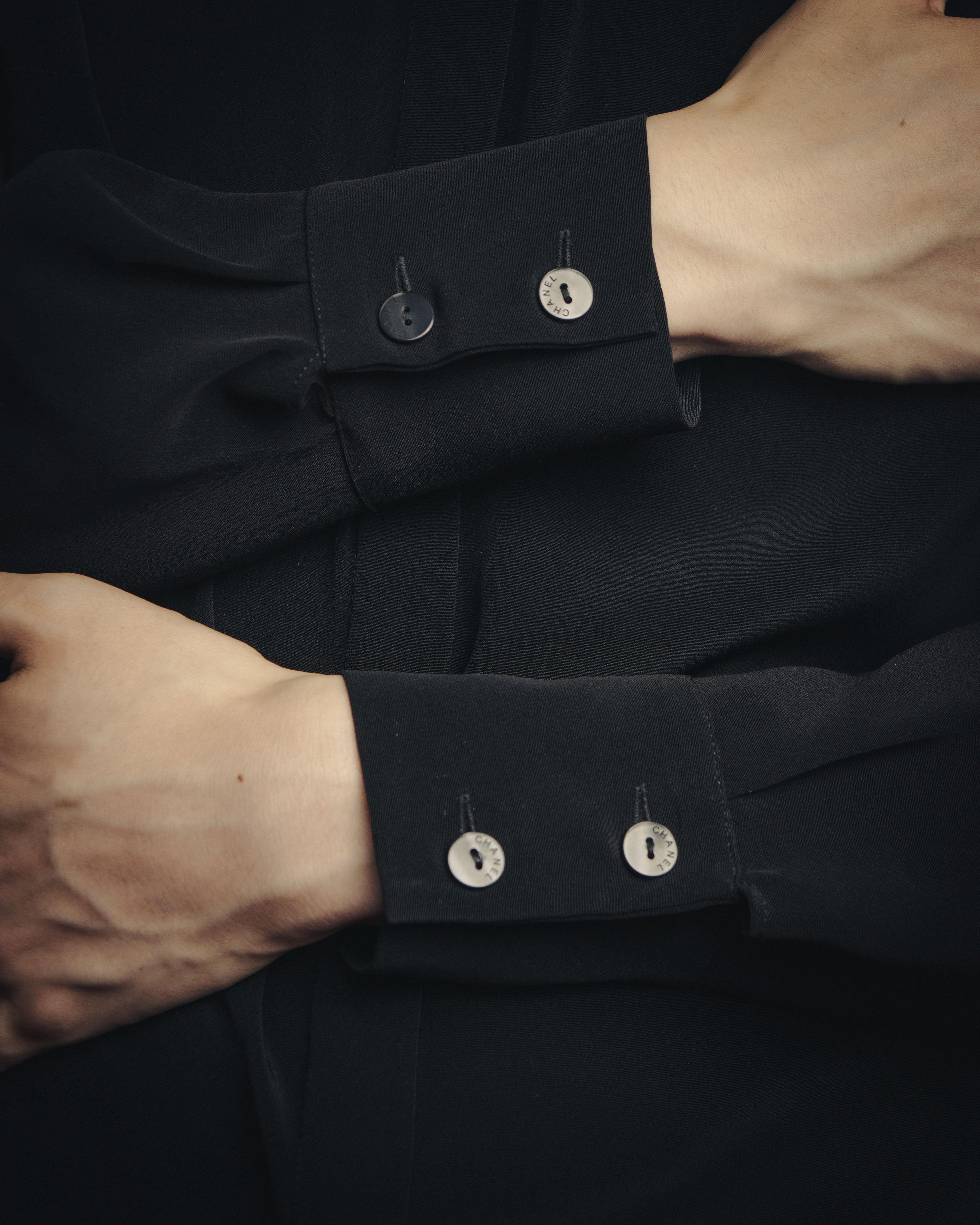 CHANEL (Chanel) - Uniform Shirt - Black - 38 - 20SS Concealed