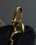 "CELINE" AVENUE MONTAIGNE 38 design gold necklace & belt