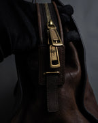 "YVES SAINT LAURENT" 11'year-12'year Chic Gabas leather bag