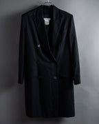 “Christian Dior” 90’s sculpted herringbone chester coat