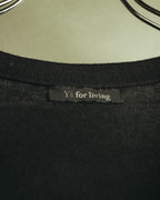 “Y’s for living” Late 2010’s-early 2020’s Draped cotton button-front long dress
