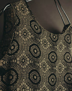 "John Rocha Chinatown" 80's Sleeveless patterned mini dress